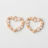 10pcs Heart Enamel Charms Romantic Love Pendants DIY Jewelry Crafts