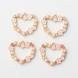 10pcs Heart Enamel Charms Romantic Love Pendants DIY Jewelry Crafts