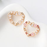 10pcs Heart Enamel Charms Romantic Love Pendants DIY Jewelry Crafts