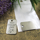 10pcs Cyclist Ever Steel Charms Pendant Jewelry DIY