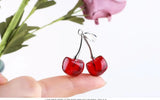 10pcs Cherry Metal Fruit Charms for Earring Making 29x30mm