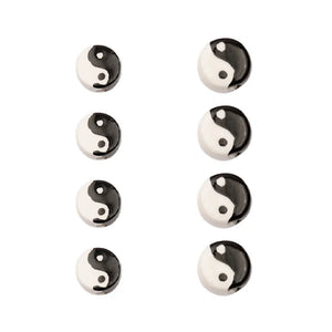 10pcs Tai Chi Ceramic Beads For Jewelry Making 8/10mm Porcelain Spacer Beads