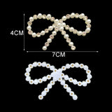 10pcs Bling Rhinestone 3D Pearl Sequin Appliques for DIY Hair Clips Bow