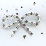 10pcs Bling Rhinestone 3D Pearl Sequin Appliques for DIY Hair Clips Bow