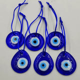 10pcs Evil Eye Glass Pendant Traditional Luck Office Home Backpack Key
