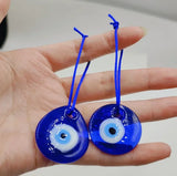 10pcs Evil Eye Glass Pendant Traditional Luck Office Home Backpack Key