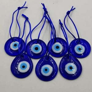 10pcs Evil Eye Glass Pendant Traditional Luck Office Home Backpack Key