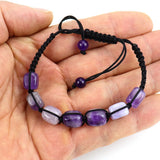 Chakra Stone Yoga Bracelet Crystal Beads Lace-up Bracelet Rainbow Women Jewelry