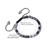10pcs Braided Hematite Chakra Stone Bead Bracelet Strand Women Jewelry