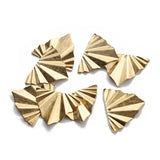 10pcs Brass Charms 29x22mm Triangle Leaf Charms Pendant for Jewelry Making