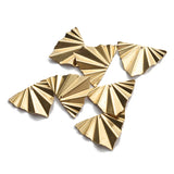 10pcs Brass Charms 29x22mm Triangle Leaf Charms Pendant for Jewelry Making