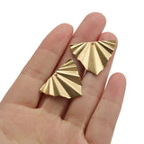 10pcs Brass Charms 29x22mm Triangle Leaf Charms Pendant for Jewelry Making