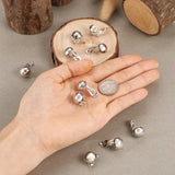 10pcs Brass Clip-on Earring Components 20x13mm Hole: 3mm