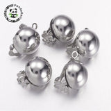 10pcs Brass Clip-on Earring Components 20x13mm Hole: 3mm