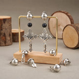 10pcs Brass Clip-on Earring Components 20x13mm Hole: 3mm