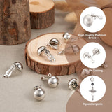 10pcs Brass Clip-on Earring Components 20x13mm Hole: 3mm