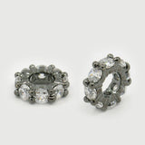 10pcs Brass CZ European Beads 8x3mm DIY Jewelry Making