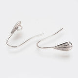 10pcs Brass Earring Hooks 16x17x5mm 0.5mm Pin Jewelry Making Findings