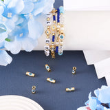 10pcs Brass Enamel Evil Eye Spacer Beads Halloween Easter Jewelry Making