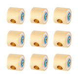 10pcs Brass Enamel Evil Eye Spacer Beads Halloween Easter Jewelry Making