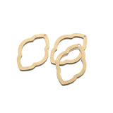 10pcs Brass Geometric Charms Hollow Lips Gourd Shape Pendant DIY Jewelry Making