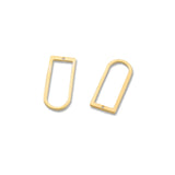 10pcs Brass Plated Geometric Charms for DIY Jewelry Making