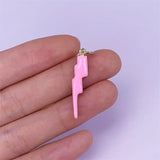 10pcs Brass Lighting Bolt Pendants Charms With Enamel 7x29mm for Jewelry Making