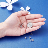 10pcs Brass CZ Beads Flat Round Spacer for Jewelry Making DIY 7.5x3mm