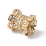 10pcs Brass CZ Double Sided Bead Caps Women Jewelry DIY