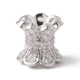 10pcs Brass CZ Double Sided Bead Caps Women Jewelry DIY
