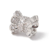 10pcs Brass CZ Double Sided Bead Caps Women Jewelry DIY