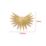 10pcs Brass Palm Leaf Charms Sun Flower Pendant DIY Earrings Necklace Jewelry