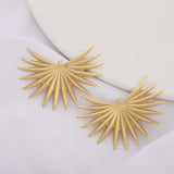 10pcs Brass Palm Leaf Charms Sun Flower Pendant DIY Earrings Necklace Jewelry