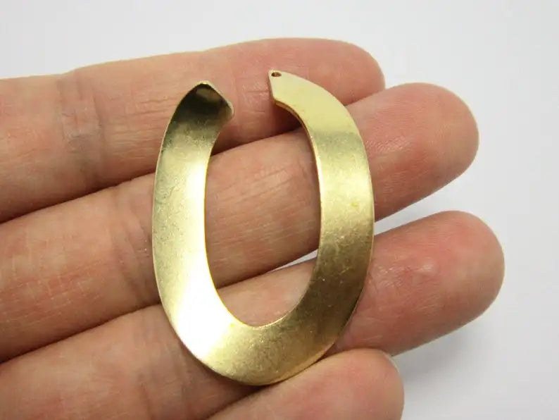 10pcs Brass U Shaped Pendant Earrings Findings 41x27mm R774