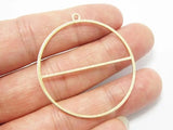 10pcs Textured Round Brass Pendant 41x38x0.6mm Earrings Charms Necklace Charms