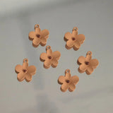 10pcs Brown Flower Pendant Charms for Diy Jewelry Making