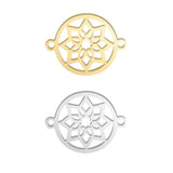 10pcs Stainless Steel Lotus Tree Of Life Charms for DIY Jewelry Making