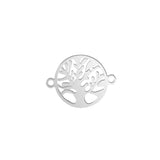 10pcs Stainless Steel Lotus Tree Of Life Charms for DIY Jewelry Making