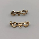 10pcs Butterfly Brooch Pins Base Clasp for Christmas Jewelry DIY