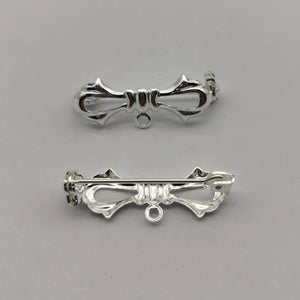 10pcs Butterfly Brooch Pins Base Clasp for Christmas Jewelry DIY