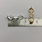 10pcs Butterfly Brooch Pins Base Clasp for Christmas Jewelry DIY