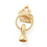 10 Butterfly Clasps CZ Brass Fold Over Clasps DIY Jewelry Making
