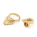 10 Butterfly Clasps CZ Brass Fold Over Clasps DIY Jewelry Making