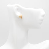 10pcs Butterfly Heart Earring, Plated Brass Stud Earrings for DIY