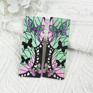 10pcs Butterfly Sea Wave Acrylic Charms Rectangle Pendant DIY Jewelry Making