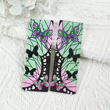 10pcs Butterfly Sea Wave Acrylic Charms Rectangle Pendant DIY Jewelry Making