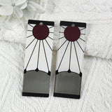 10pcs Butterfly Sea Wave Acrylic Charms Rectangle Pendant DIY Jewelry Making