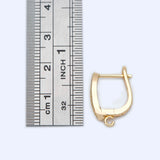 10pcs CZ Paved Lever Back Earring Wires with Open Jump Ring