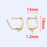 10pcs CZ Paved Lever Back Earring Wires with Open Jump Ring
