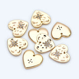 10pcs CZ Paved Hammered Heart Charm Pendant For Jewelry Making